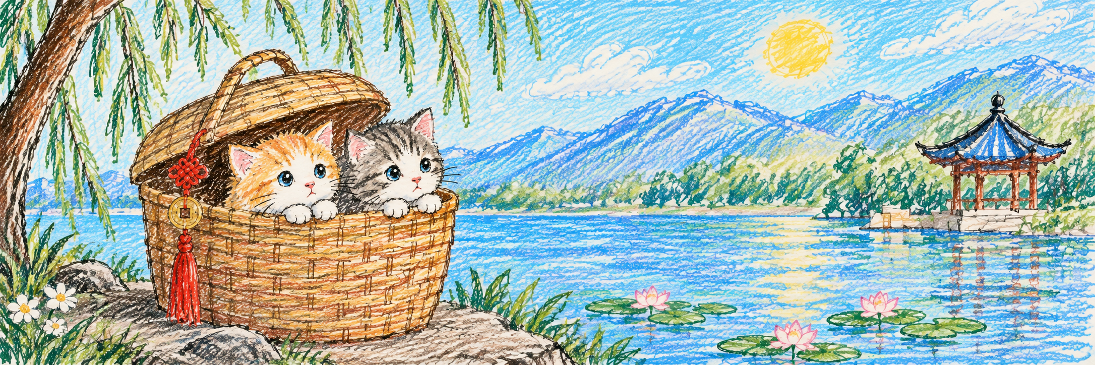 Two in a Basket banner artwork